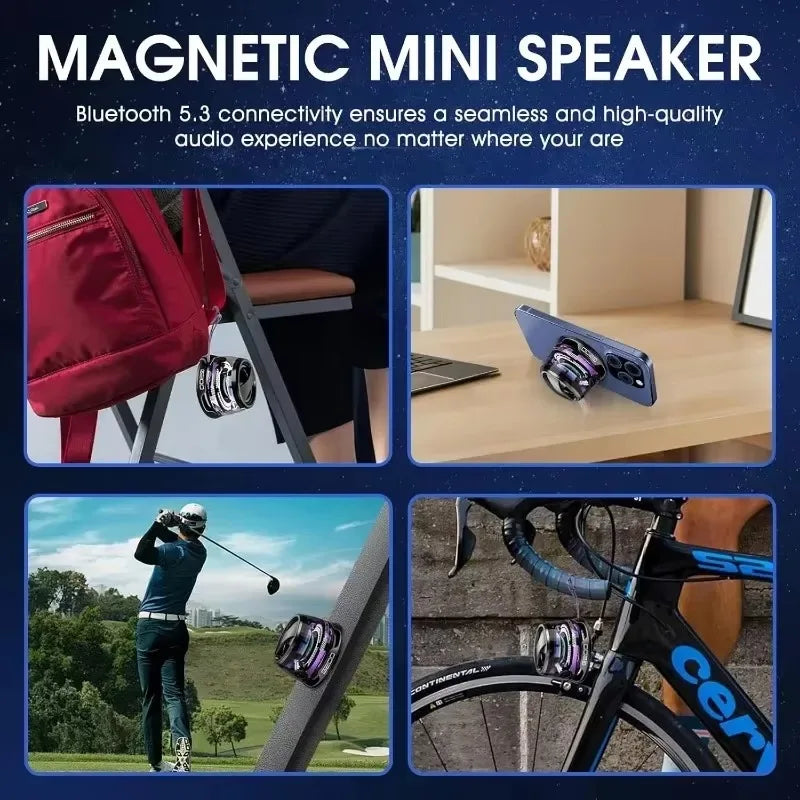 G200 Mini – Magnetic Bluetooth Speaker & Phone Stand with RGB Lights