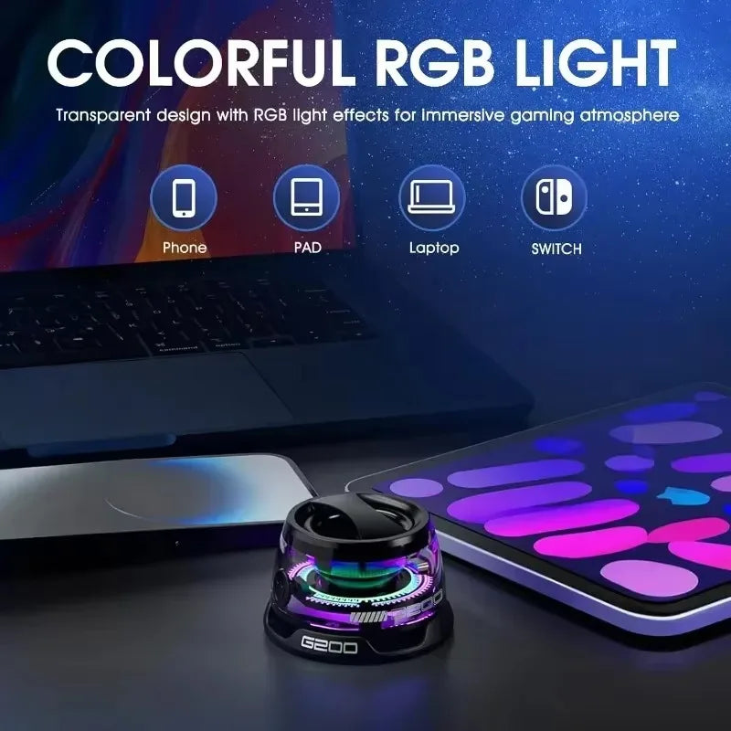 G200 Mini – Magnetic Bluetooth Speaker & Phone Stand with RGB Lights